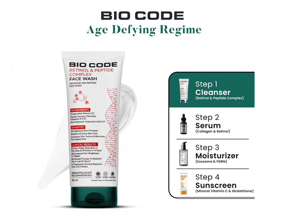 Bio Code Retinol & Peptide Complex Advanced Age-Defying Face Wash