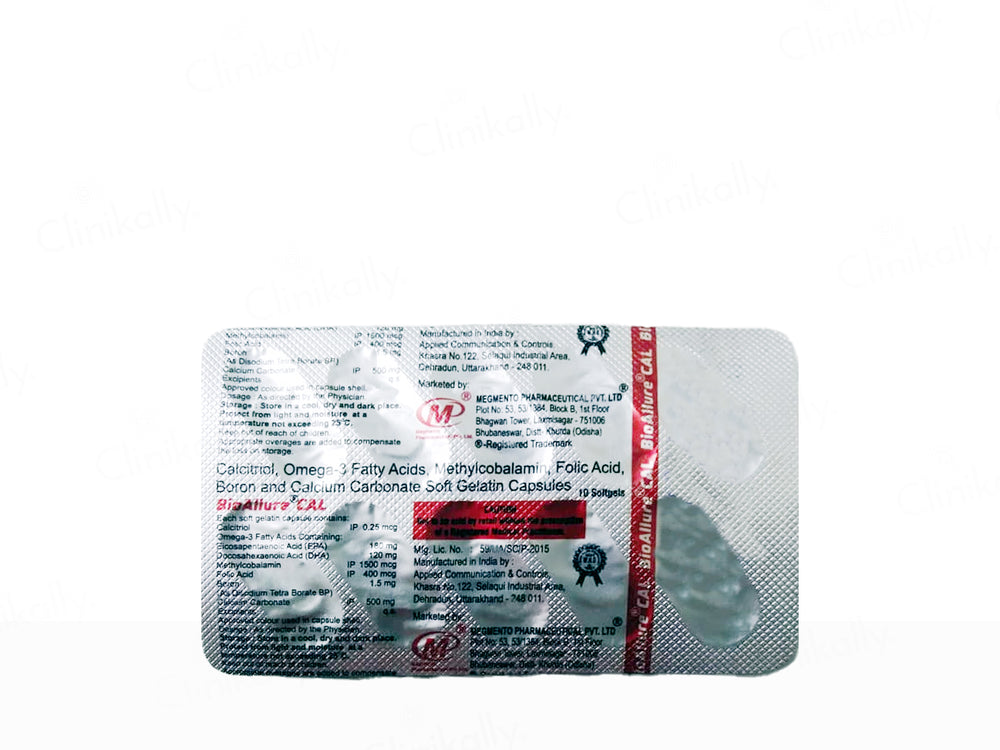 Bioallure Cal Soft Gelatin Capsule