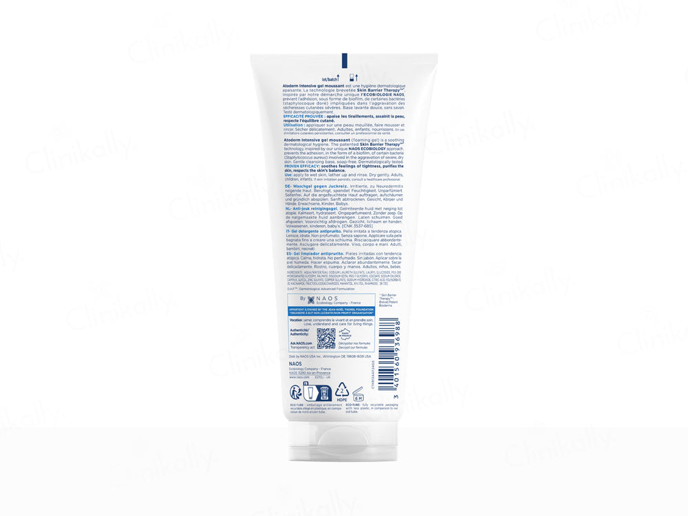 Bioderma Atoderm Intensive Gel Moussant Anti-Itching Cleansing Gel