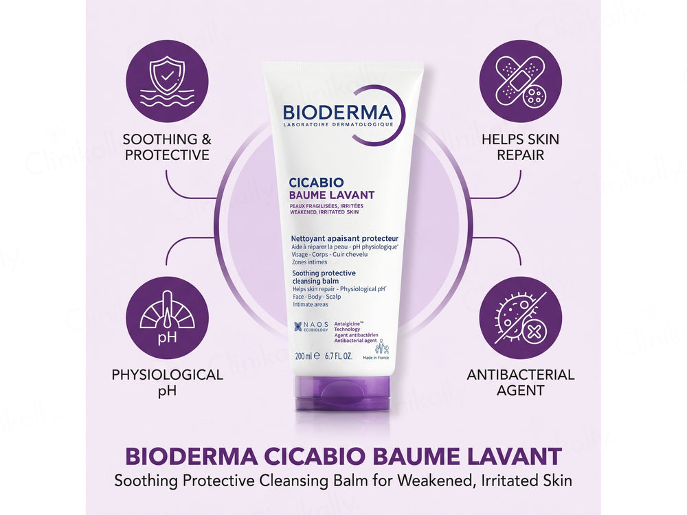 Bioderma Cicabio Baume Lavant Soothing Protective Cleansing Balm