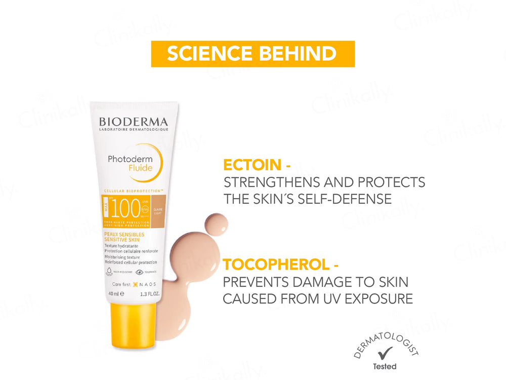 Bioderma Photoderm Fluide Max Sun Active Defense + AP Sunscreen SPF 100 PA++++ (Claire Light)