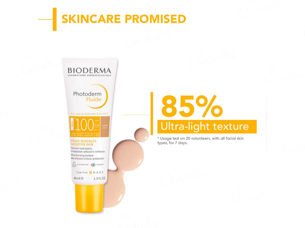 Bioderma Photoderm Fluide Max Sun Active Defense + AP Sunscreen SPF 100 PA++++ (Claire Light)