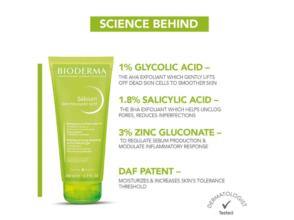Bioderma Sebium Gel Moussant Actif_Clinikally