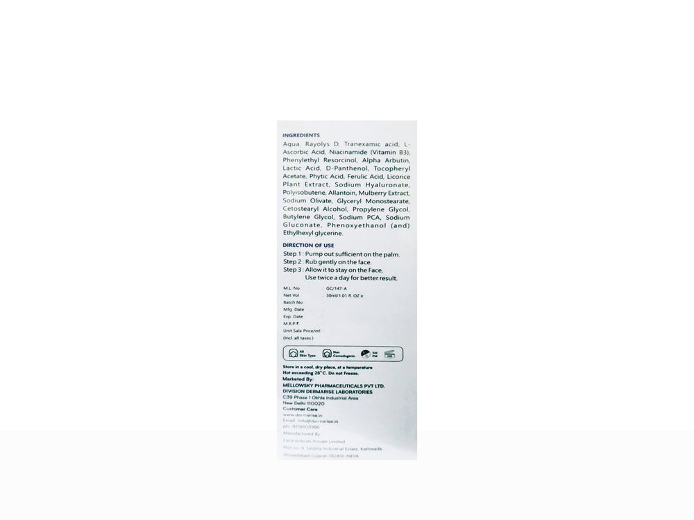 Biomelin De-Pigmentation Serum