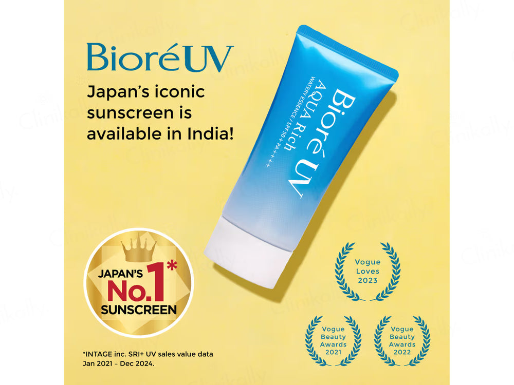 Biore UV Aqua Rich Watery Essence Ultra Lightweight Sunscreen SPF 50+ PA++++