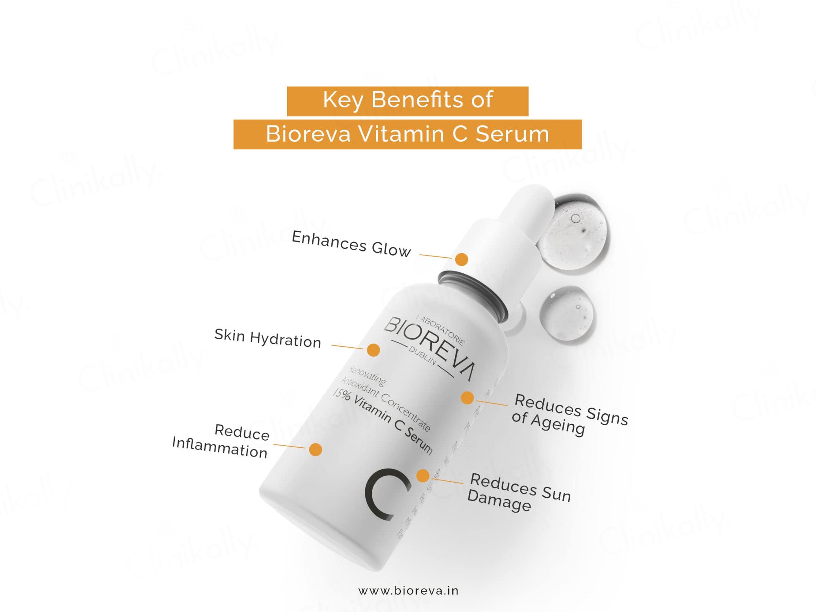 Bioreva 15% Vitamin C Antioxidant Concentrate Face Serum