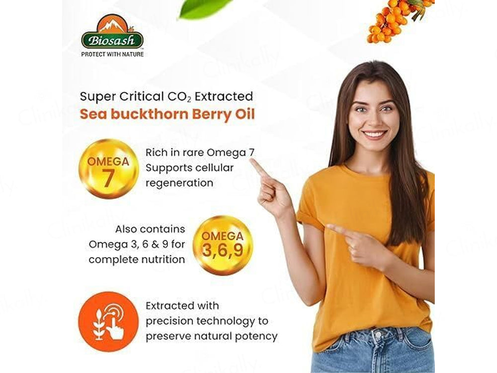 Biosash Sea Buckthorn Berry Oil Capsules