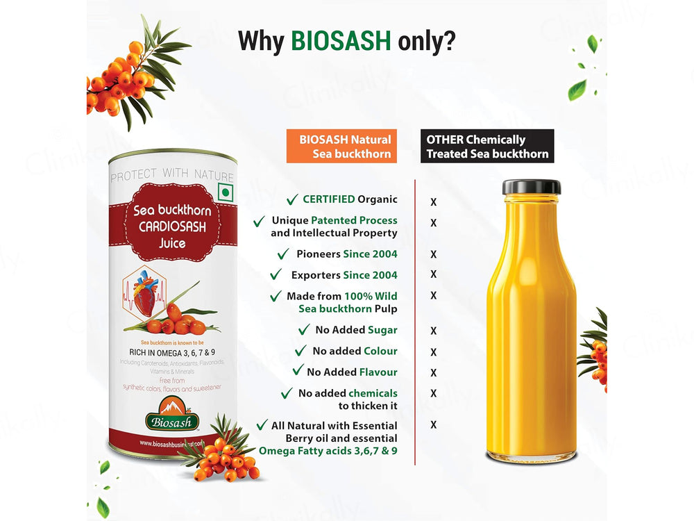 Biosash Sea Buckthorn Cardiosash Juice