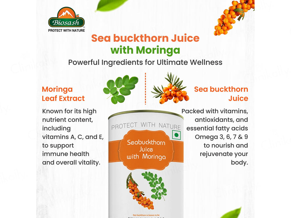 Biosash Sea Buckthorn Juice With Moringa