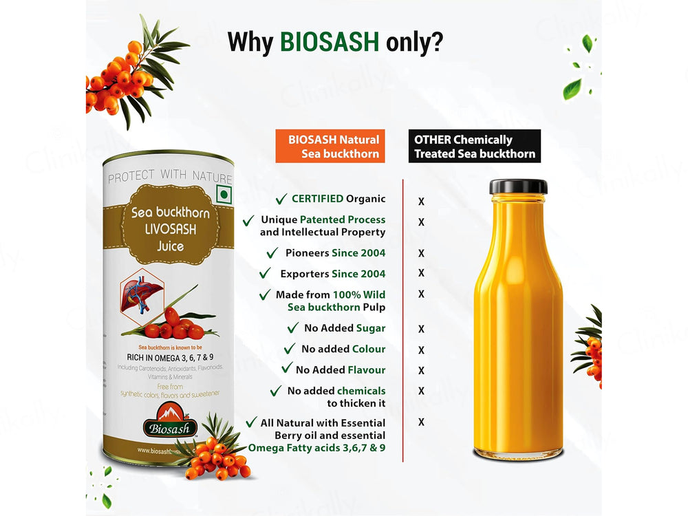 Biosash Sea Buckthorn Livosash Juice