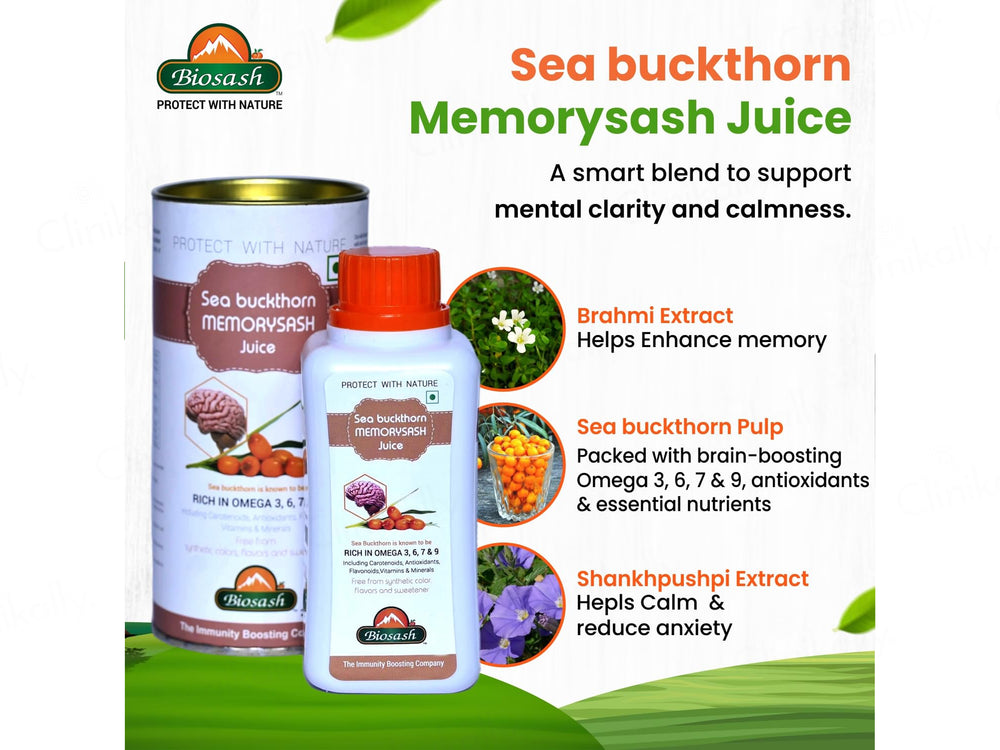 Biosash Sea Buckthorn Memorysash Juice