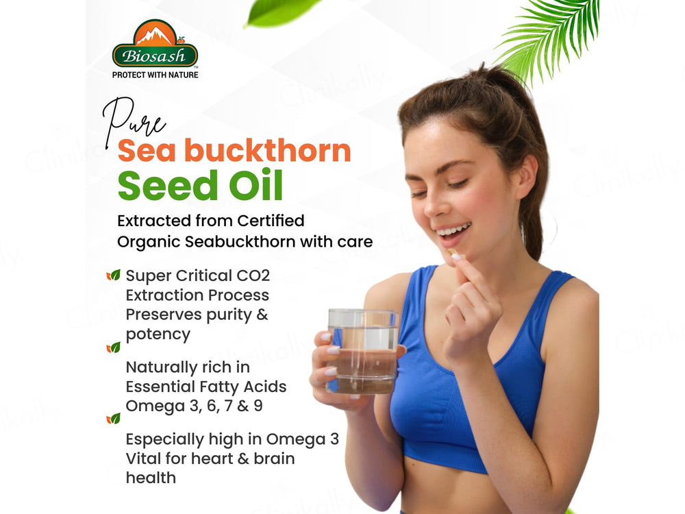 Biosash Sea Buckthorn Seed Oil Capsule