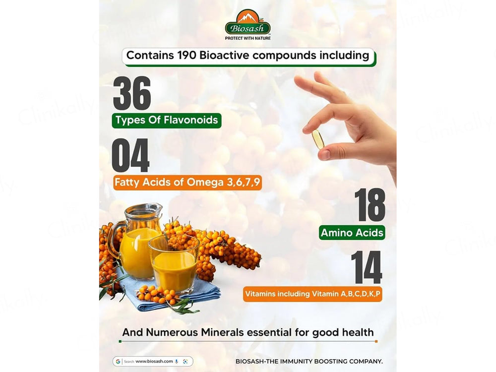 Biosash Sea Buckthorn Stressaid Juice