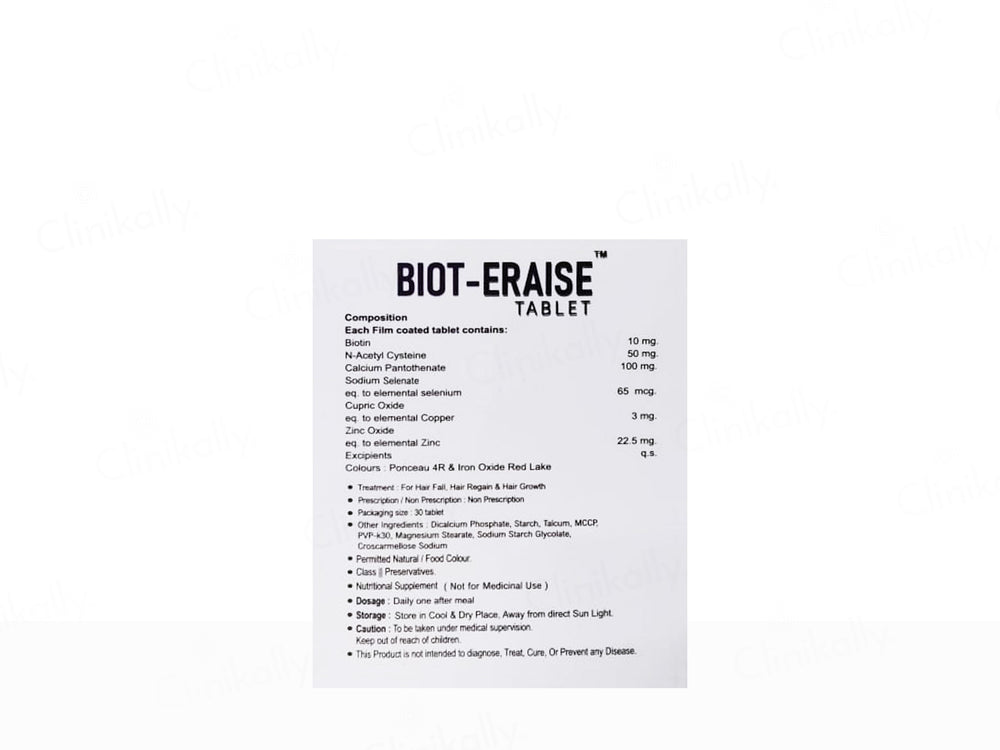 Biot Eraise Hair Growth Tablet