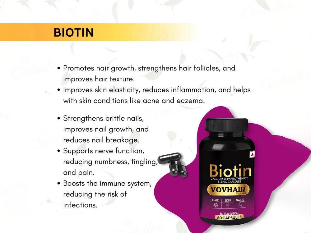 Biofaith Vovhair Biotin Nutraceutical Capsule