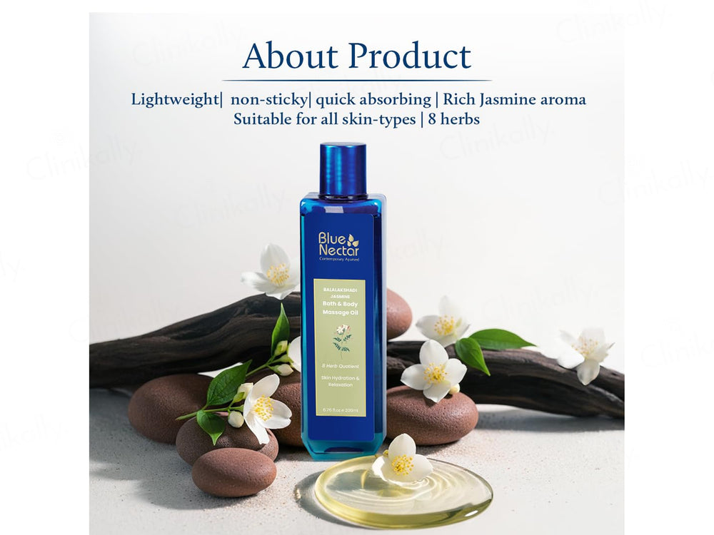 Blue Nectar Balalakshadi Jasmine Bath & Body Massage Oil