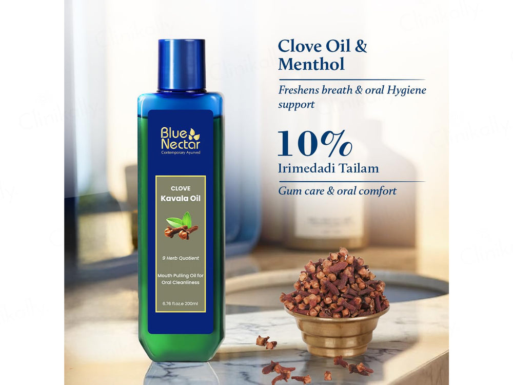 Blue Nectar Clove Kavala Mouth Pulling Oil