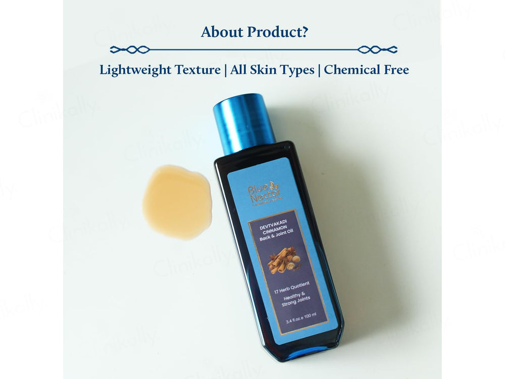 Blue Nectar Devtvakadi Cinnamon Pain Relief Oil For Back & Joint
