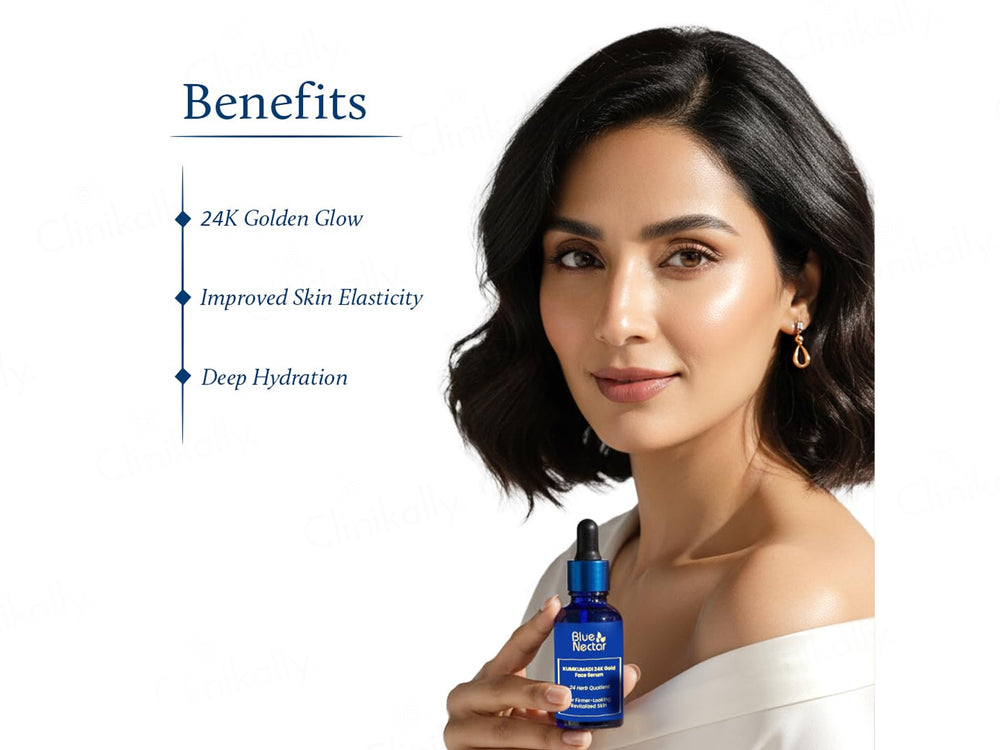Blue Nectar Kumkumadi 24K Gold Face Serum