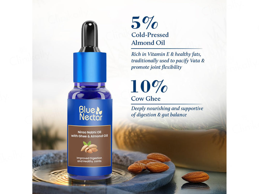 Blue Nectar Niraa Nabhi Oil With Ghee & Almond Oil