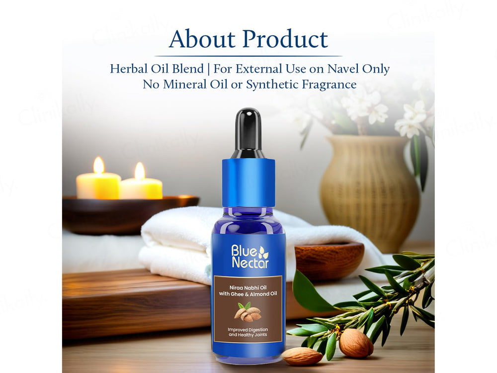 Blue Nectar Niraa Nabhi Oil With Ghee & Almond Oil