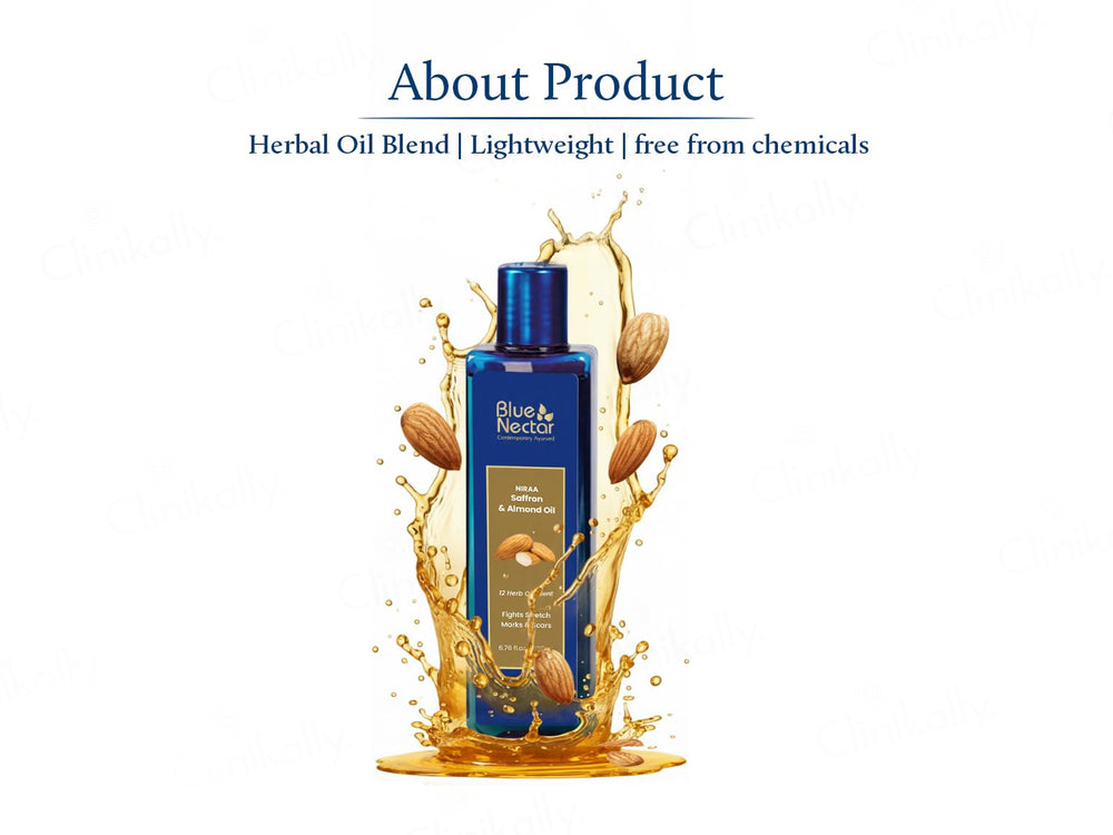 Blue Nectar Niraa Saffron & Almond Oil For Stretch Marks