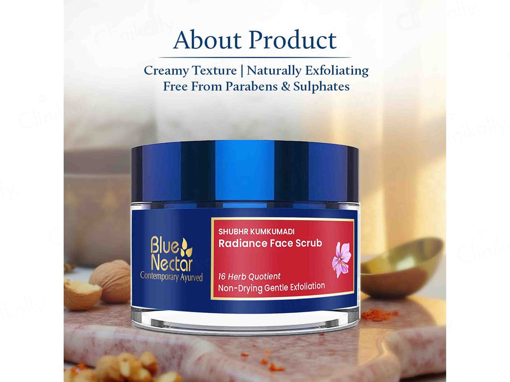 Blue Nectar Shubhr Kumkumadi Radiance Face Scrub