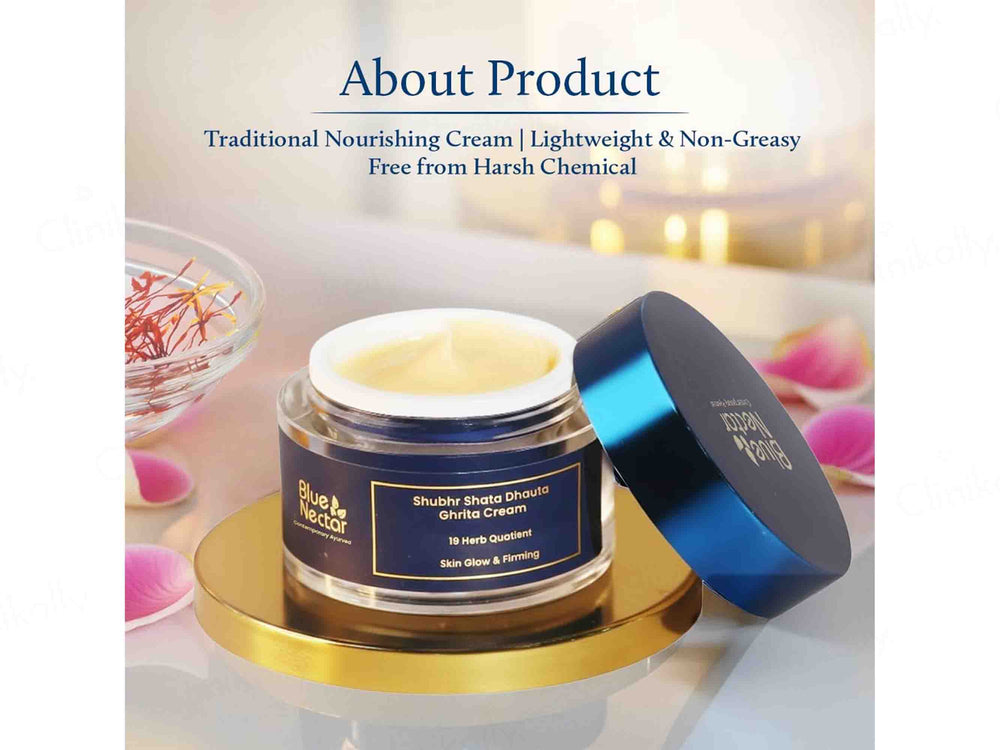 Blue Nectar Shubhr Shata Dhauta Ghrita Cream For Women