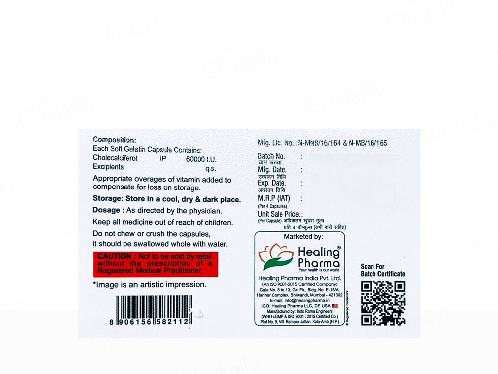 Bonefine D3 60000 IU Softgel Capsule