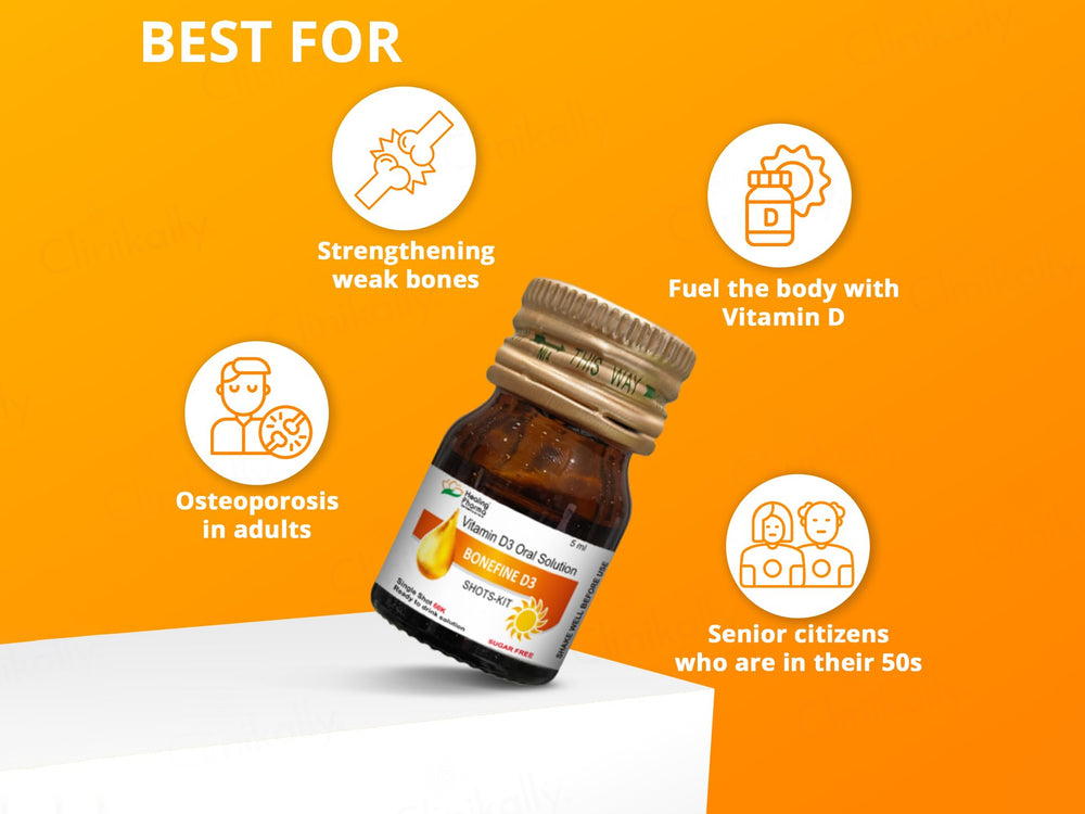 Bonefine D3 60000 IU Sugar Free Nano Shots Oral Solution
