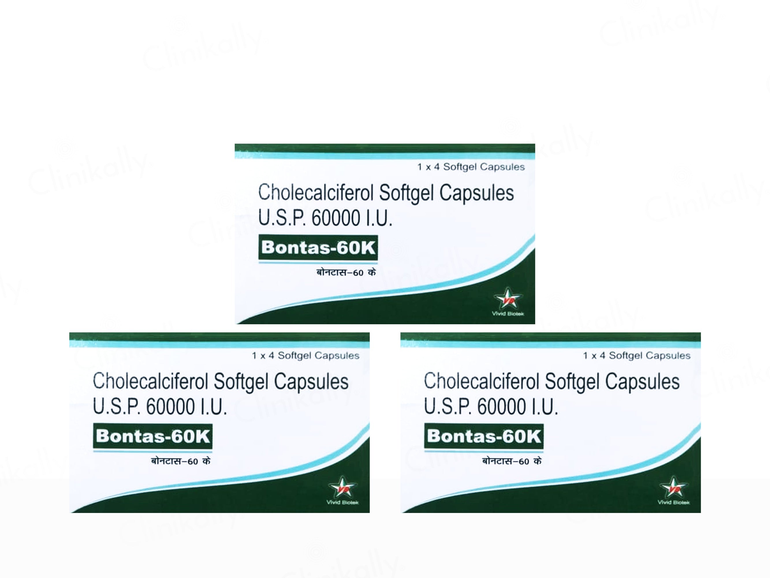 Bontas-60K Cholecalciferol Softgel Capsule