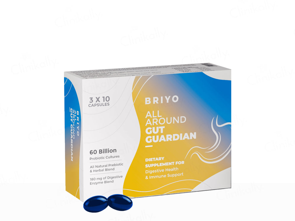 Briyo All Around Gut Guardian 60 Billion CFU Dietary Supplement Capsule