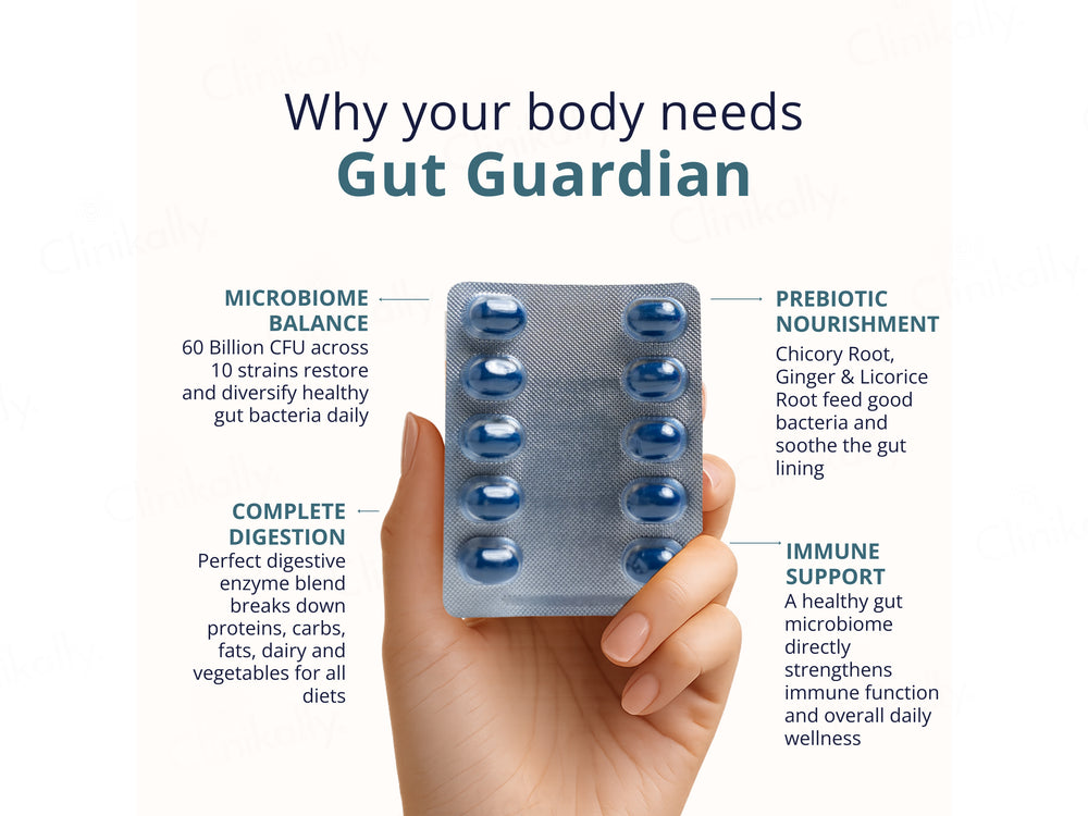 Briyo All Around Gut Guardian 60 Billion CFU Dietary Supplement Capsule