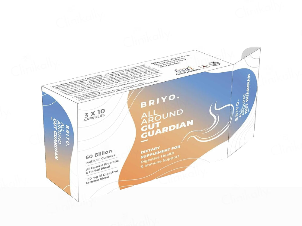 Briyo All Around Gut Guardian 60 Billion CFU Dietary Supplement Capsule