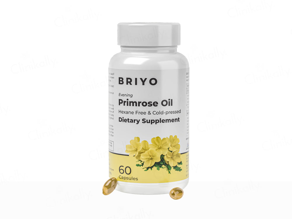 Briyo Evening Primrose Oil 1000 mg Dietary Supplement Capsule