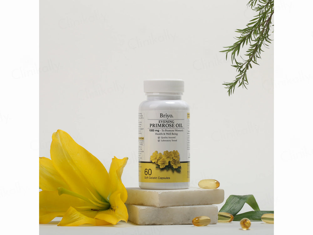 Briyo Evening Primrose Oil 1000 mg Dietary Supplement Capsule