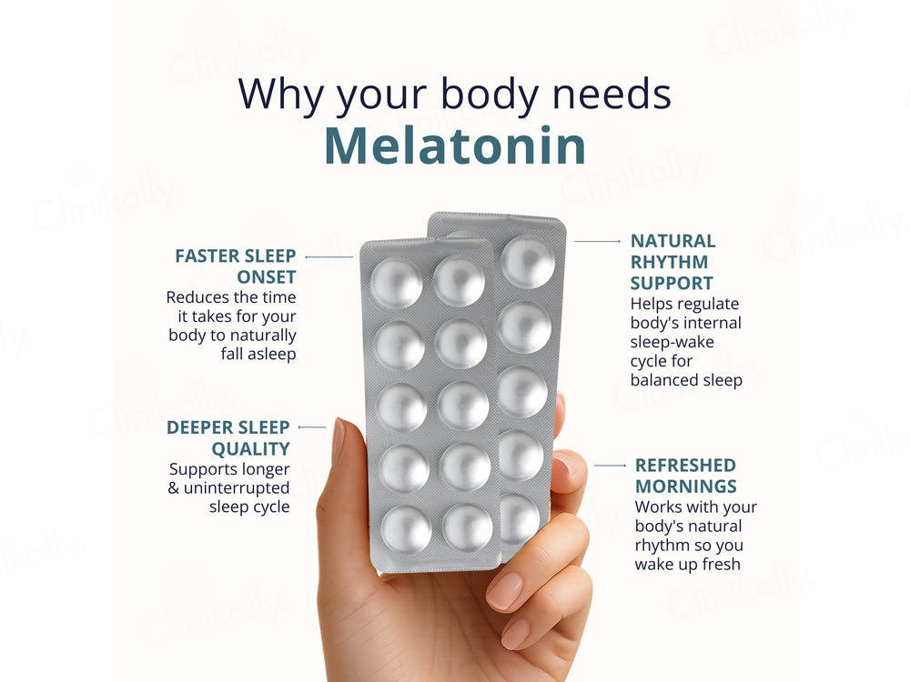 Briyo Melatonin 3 mg Chewable Tablet - Natural Grape Flavour