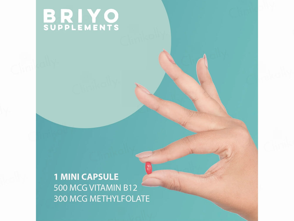 Briyo Min B12 Bio Active Vitamin B12 500 mcg Capsule