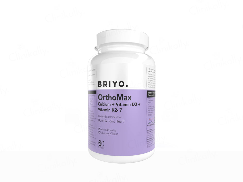 Briyo OrthoMax Dietary Supplement Softgel Capsule For Bone & Joint Health