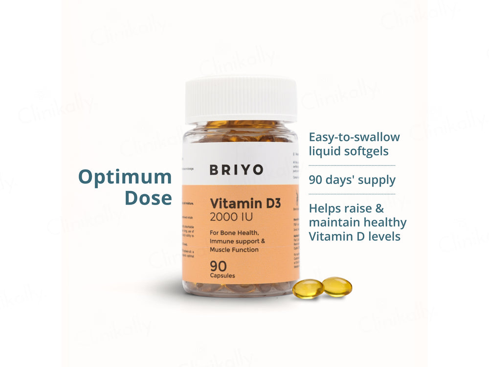 Briyo Vitamin D3 2000 IU Capsule