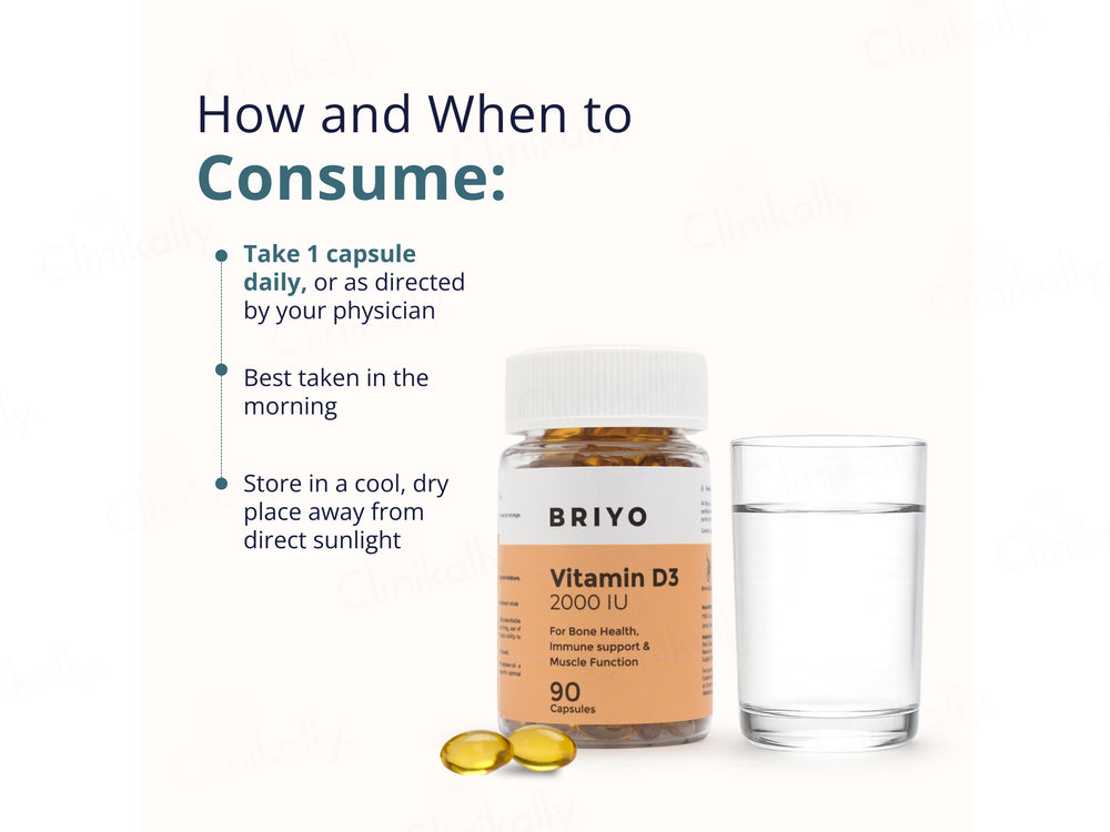Briyo Vitamin D3 2000 IU Capsule
