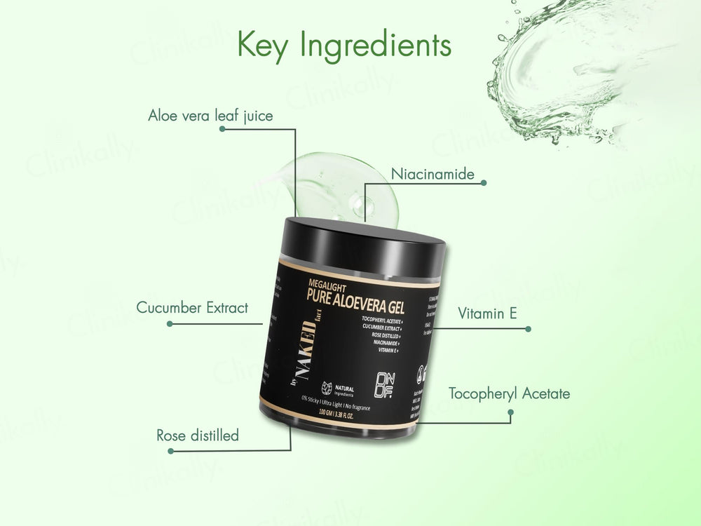 By Naked Fact Megalight Pure Aloevera Gel