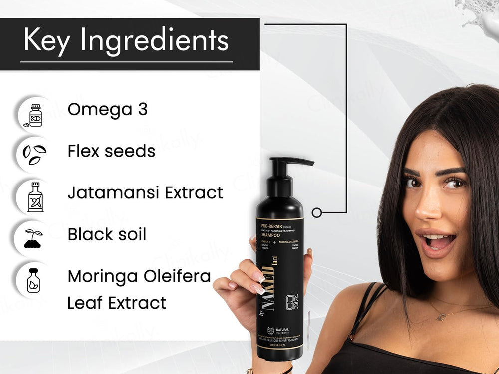 By Naked Fact Pro Repair Black Soil + Nardostachys Jatamansi Anti-Hairfall Shampoo