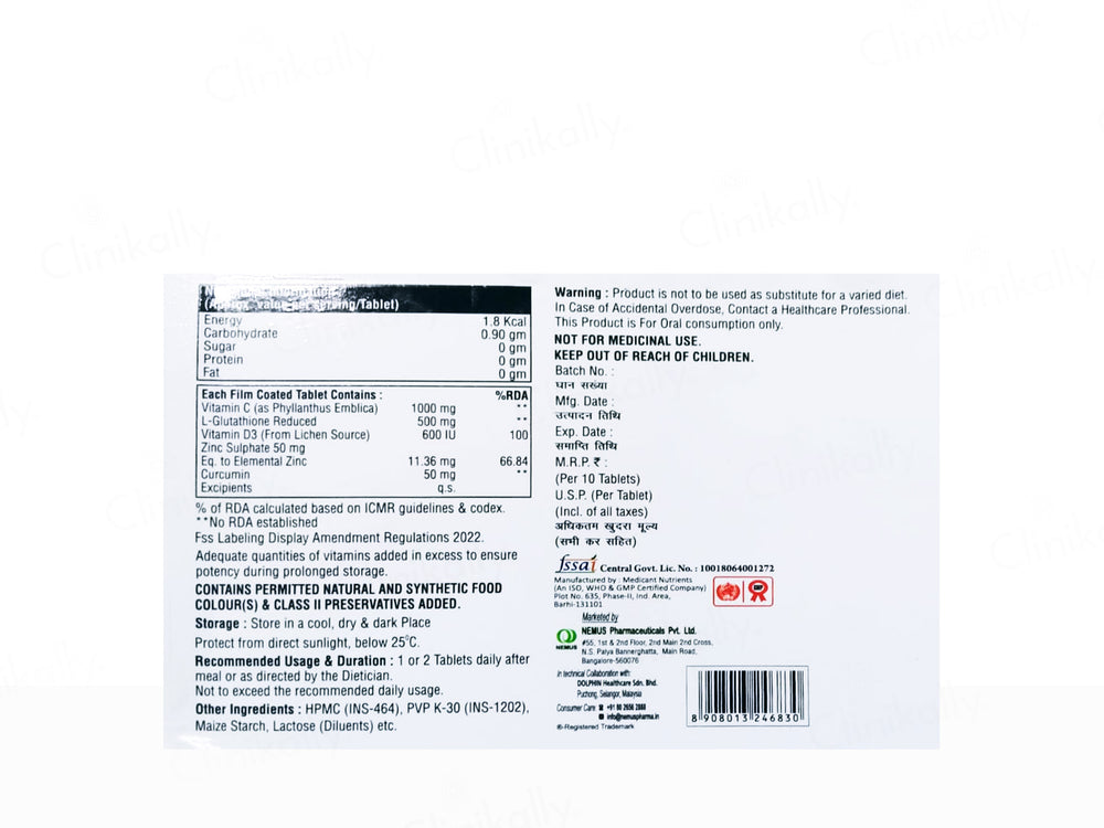 C-Mus Lite Advance Skin Lightening & Anti-Ageing Tablet