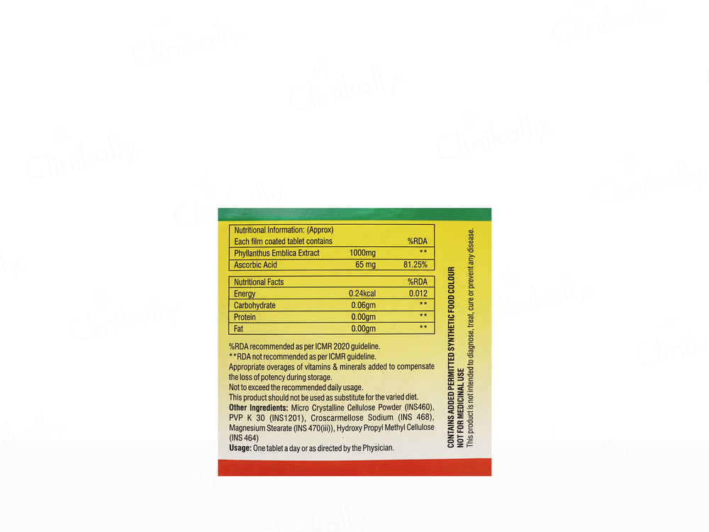 C-Shine Vitamin C 1000mg Nutraceutical Tablet