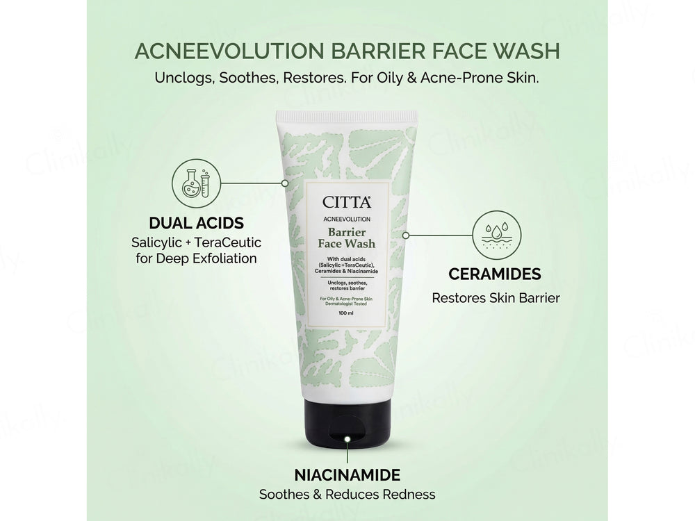 CITTA Acneevolution Barrier Face Wash For Oily & Acne-Prone Skin