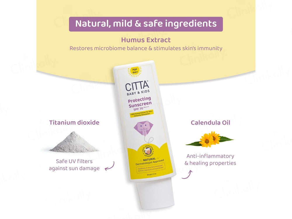 CITTA Baby & Kids Natural Protecting Sunscreen SPF 70 PA++++