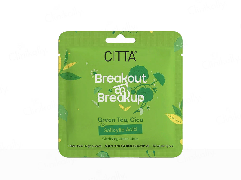CITTA Breakout Ka Breakup Clarifying Face Sheet Mask