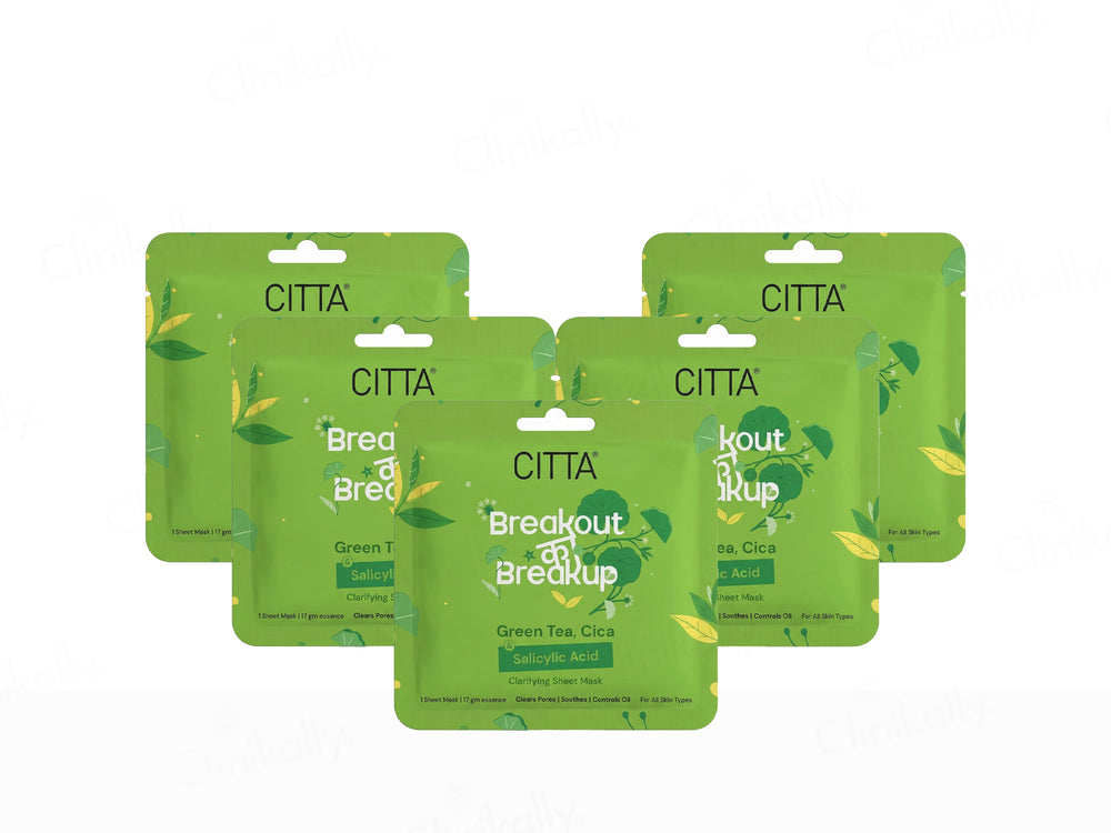 CITTA Breakout Ka Breakup Clarifying Face Sheet Mask