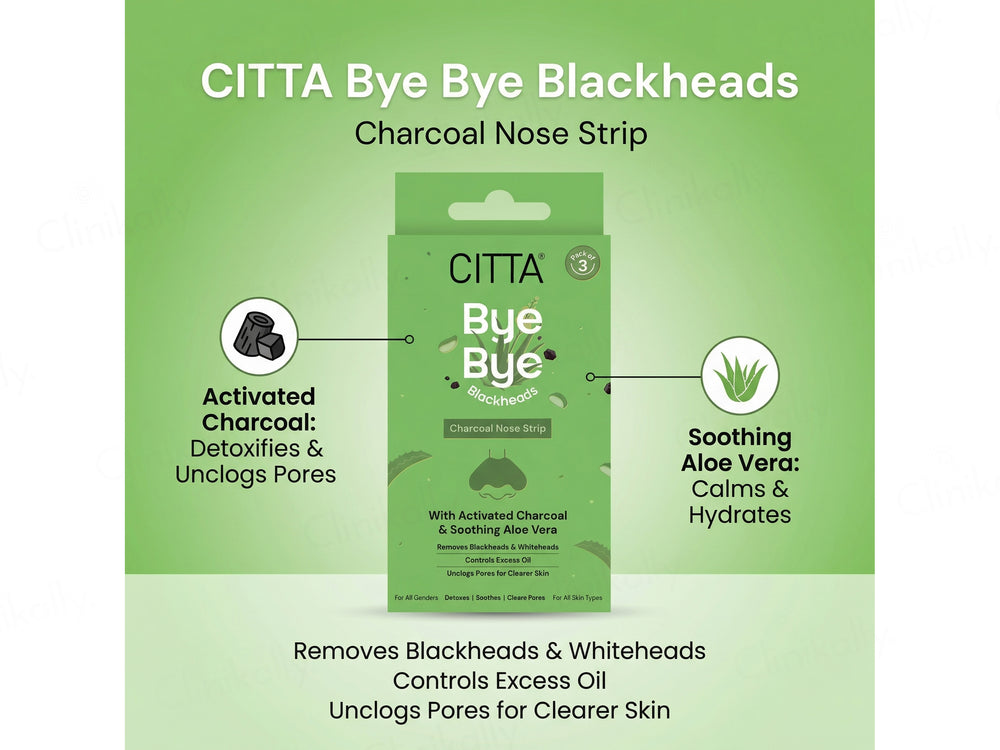 CITTA Bye Bye Blackheads Charcoal Nose Strip